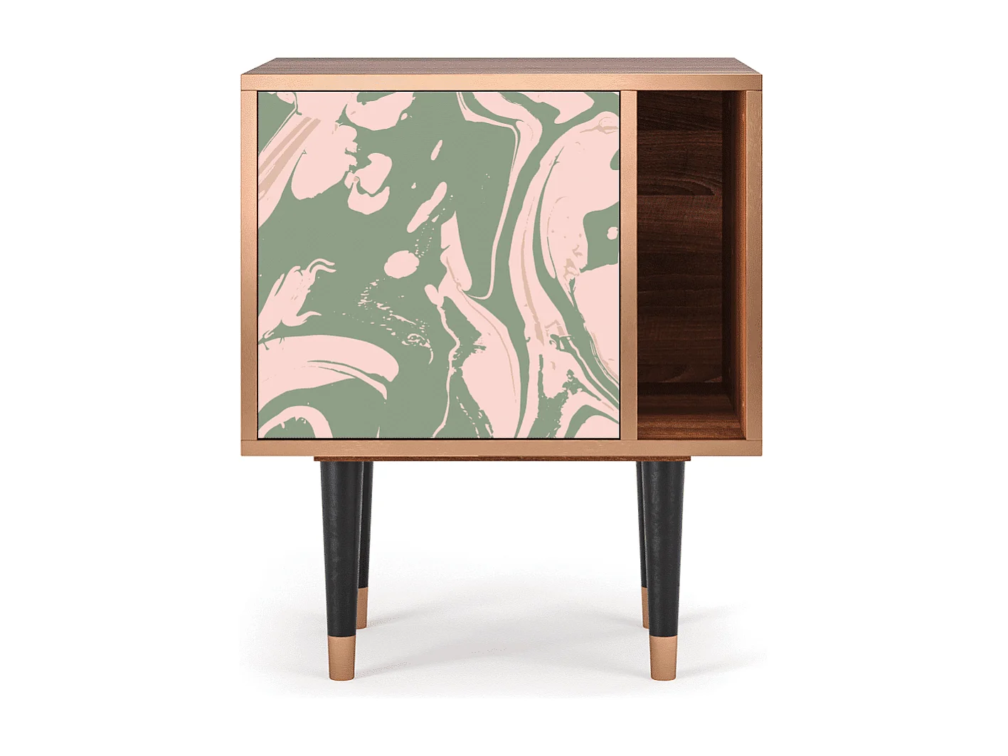 Table de nuit - 57х69х48 cm - S2 - Aquarelle, Noyer