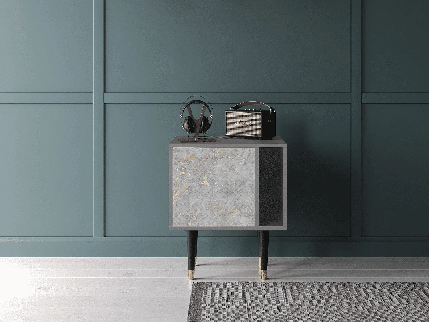 Table de nuit - 57х69х48 cm - S2 - Mariana Trench, Gris