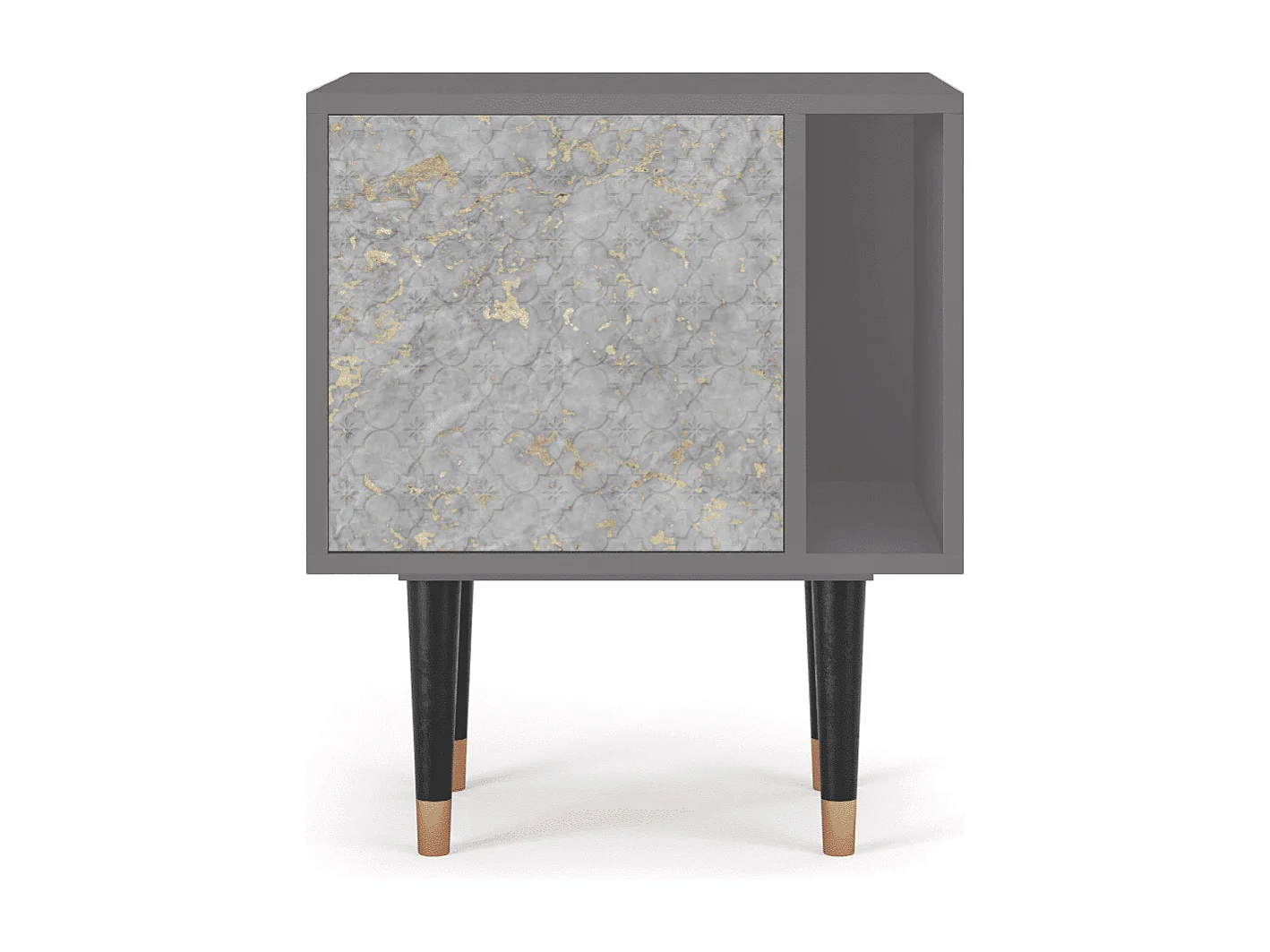 Table de nuit - 57х69х48 cm - S2 - Mariana Trench, Gris