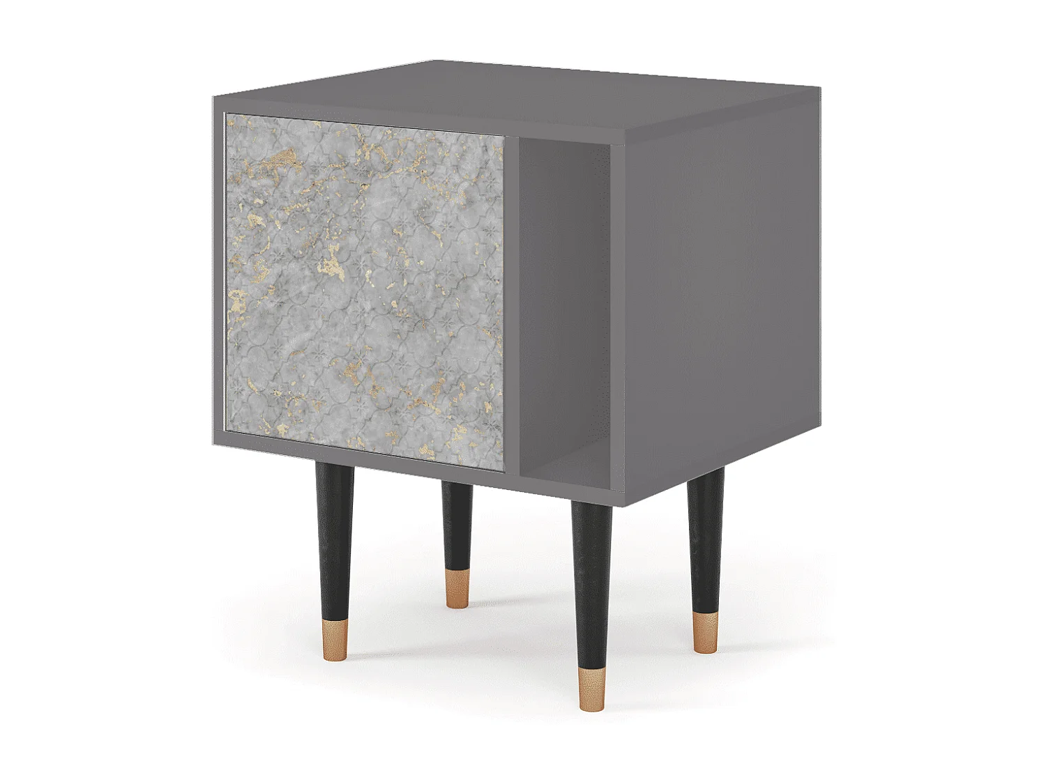 Table de nuit - 57х69х48 cm - S2 - Mariana Trench, Gris