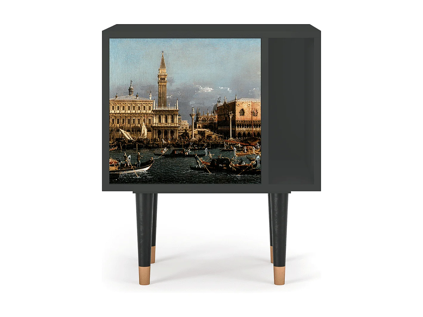 Stolik nocny - 57х69х48 cm - S2 - The Bucintoro, Antracyt