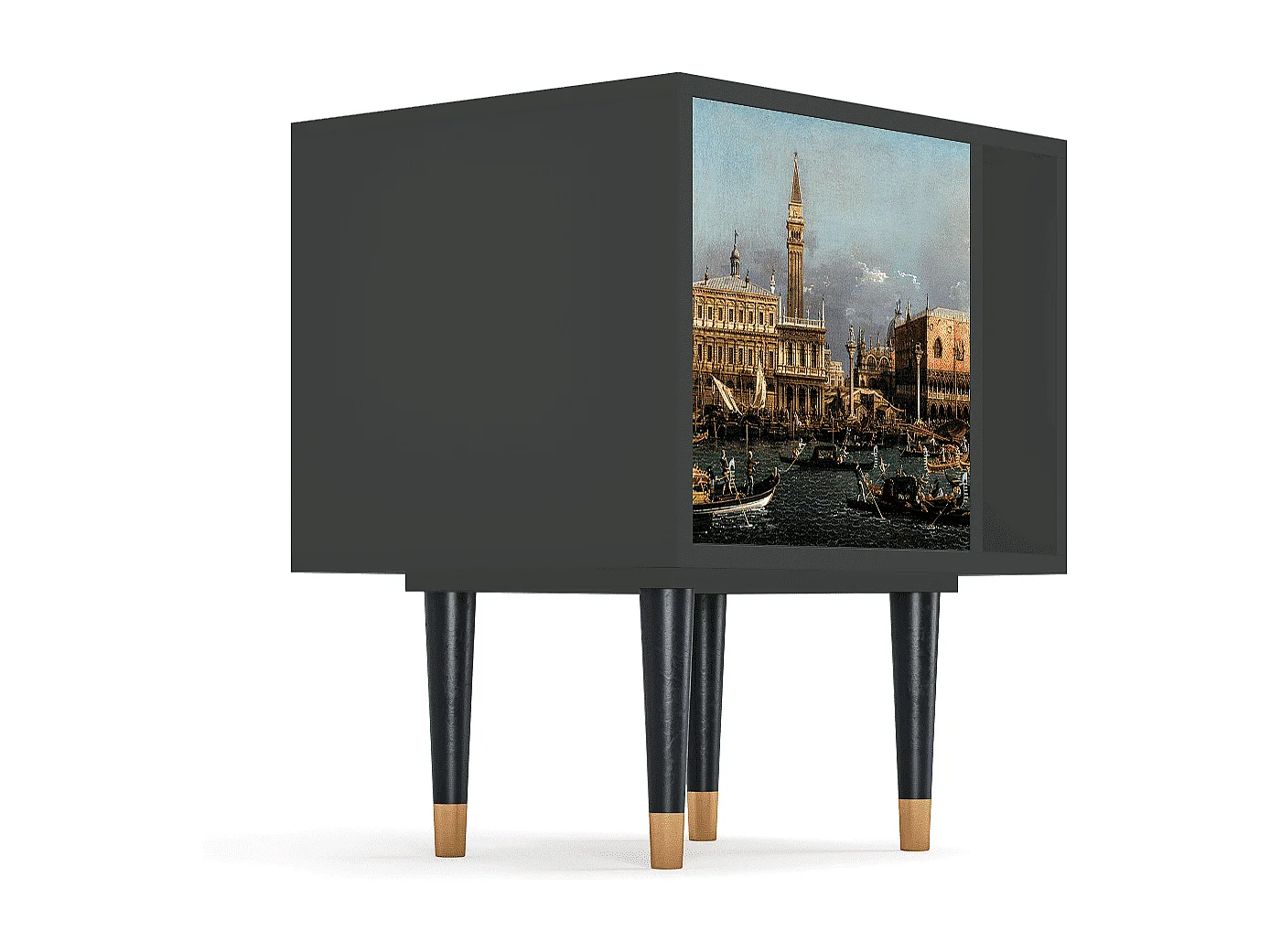 Stolik nocny - 57х69х48 cm - S2 - The Bucintoro, Antracyt