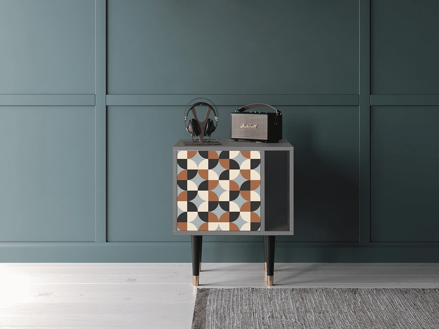 Table de nuit - 57х69х48 cm - S2 - Brown Sensation, Gris