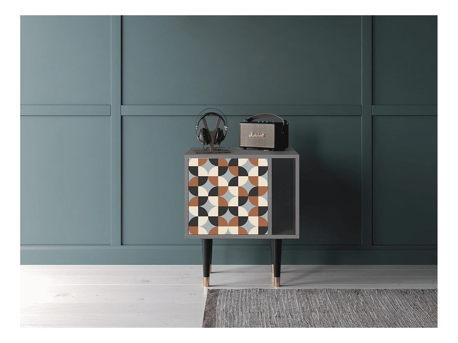 Table de nuit - 57х69х48 cm - S2 - Brown Sensation, Gris