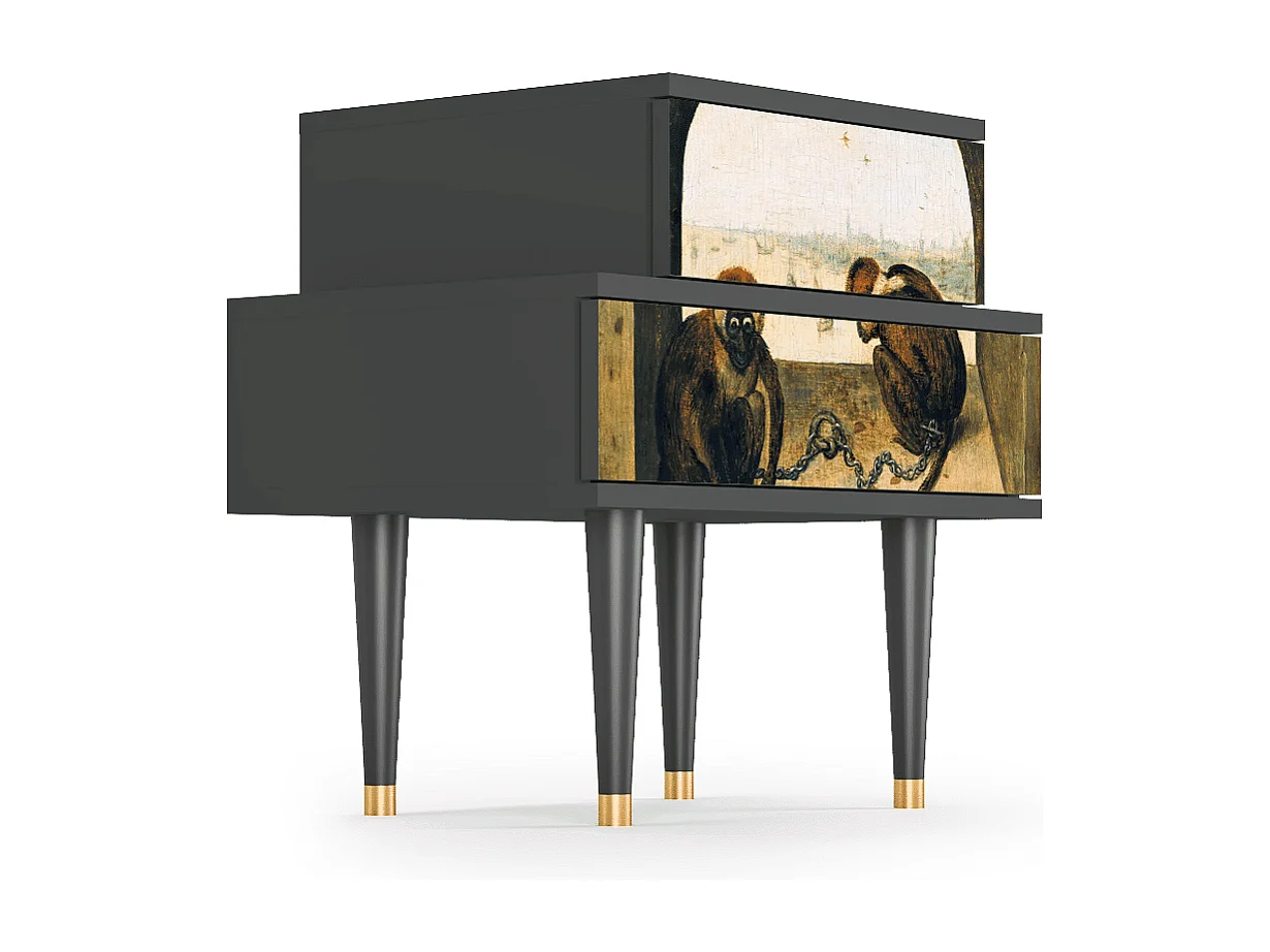 Criado-mudo - 58х58х41 cm - NS1 - Two Monkeys, Antracite