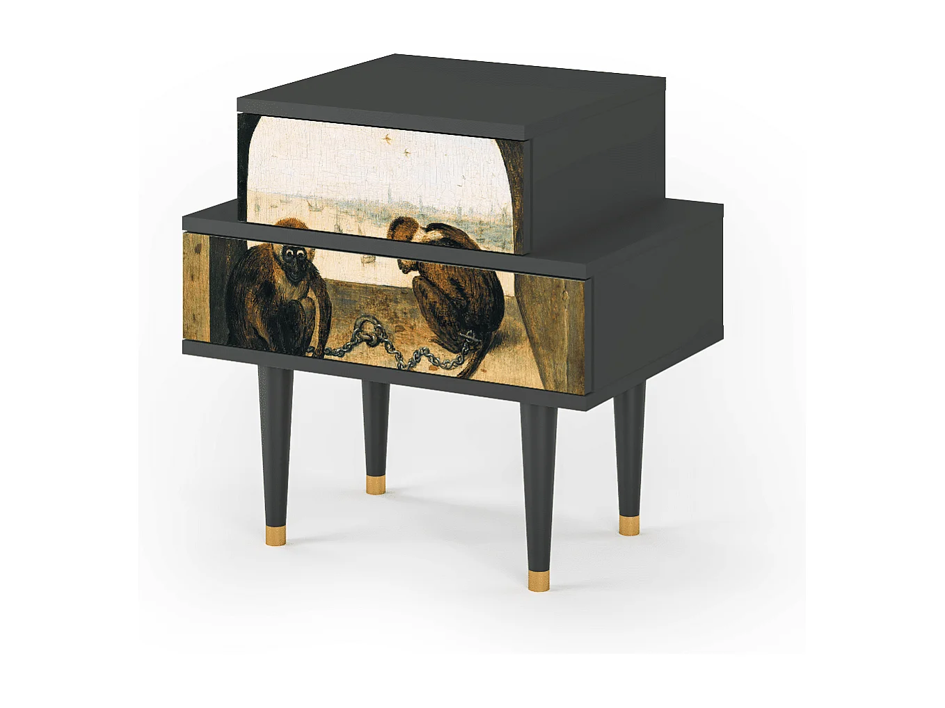 Criado-mudo - 58х58х41 cm - NS1 - Two Monkeys, Antracite