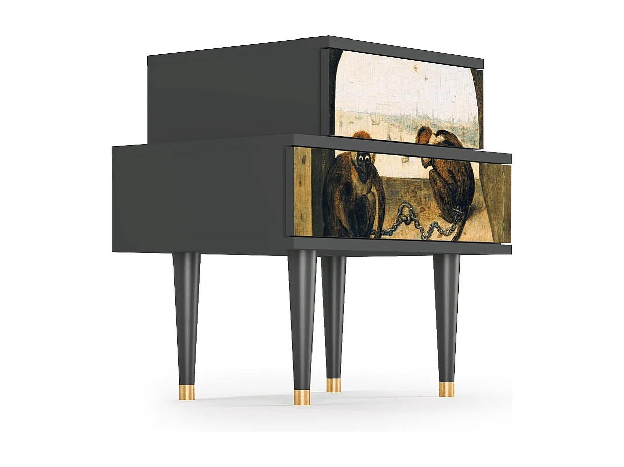 Criado-mudo - 58х58х41 cm - NS1 - Two Monkeys, Antracite