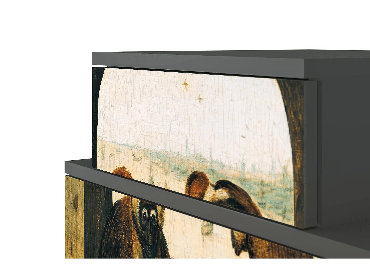 Criado-mudo - 58х58х41 cm - NS1 - Two Monkeys, Antracite