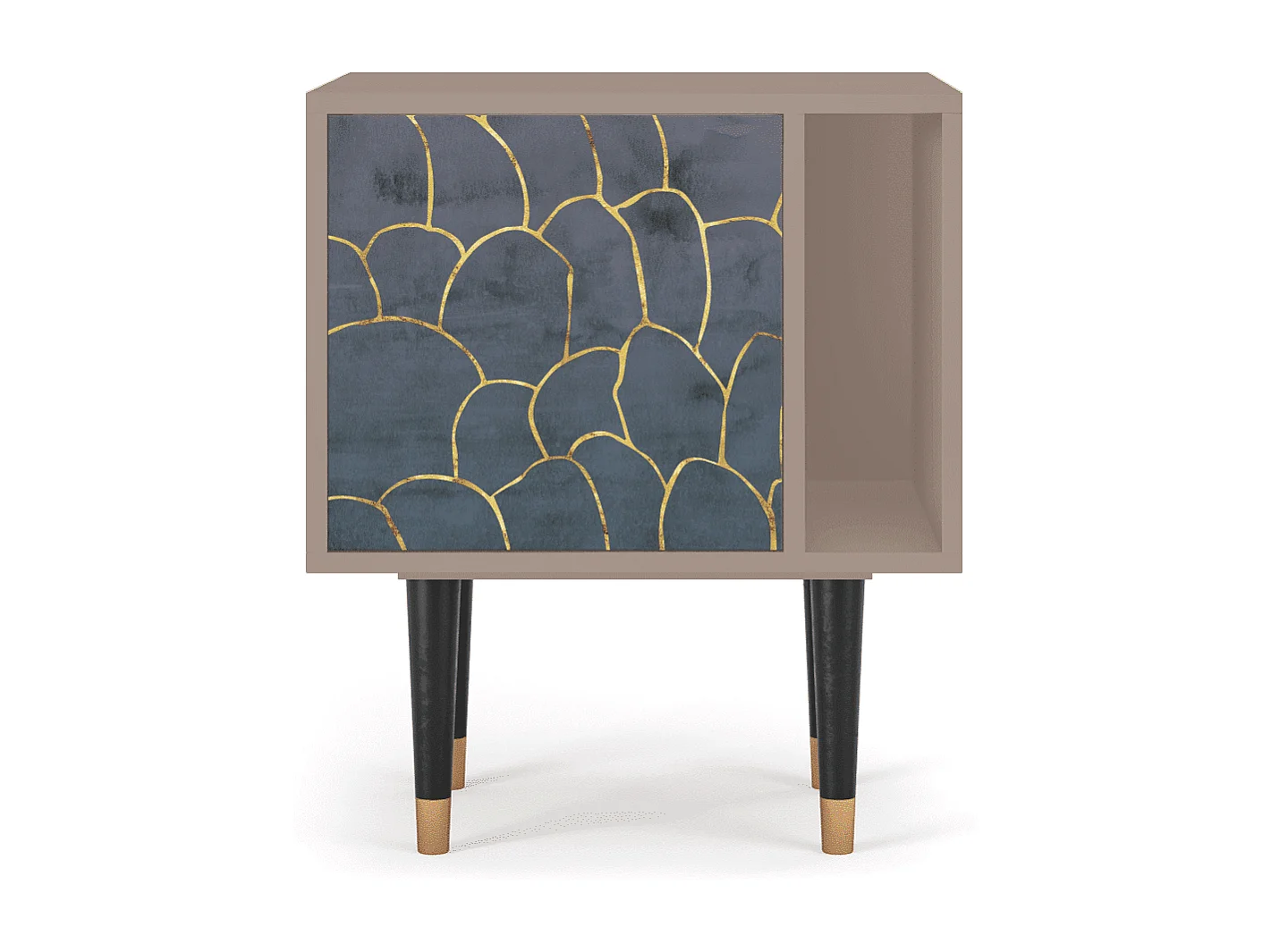 Table de nuit - 57х69х48 cm - S2 - Blue Lagoon, Latte