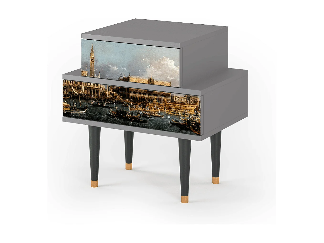 Comodino - 58х58х41 cm - NS1 - The Bucintoro, Grigio