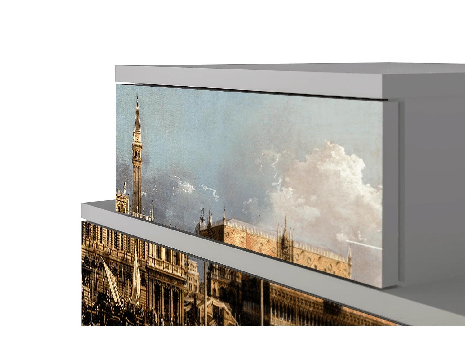 Comodino - 58х58х41 cm - NS1 - The Bucintoro, Grigio