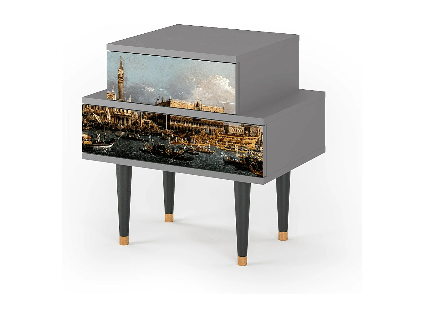 Nachtkastje - 58х58х41 cm - NS1 - The Bucintoro, Grijs