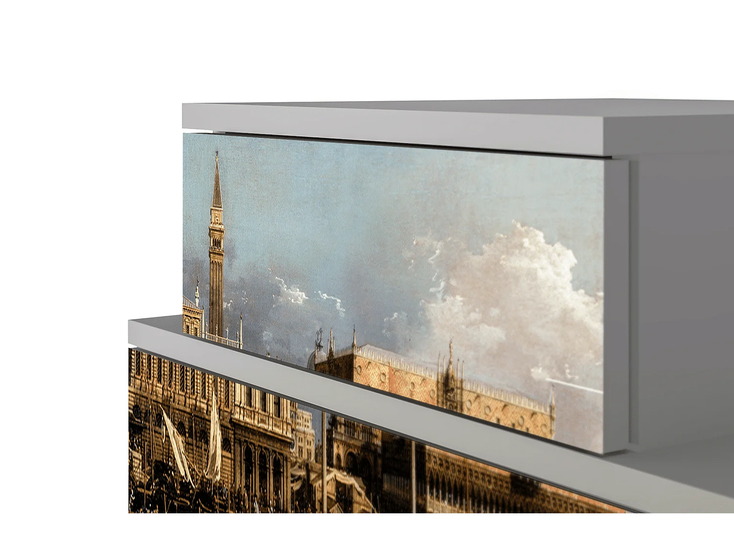 Nachtkastje - 58х58х41 cm - NS1 - The Bucintoro, Grijs