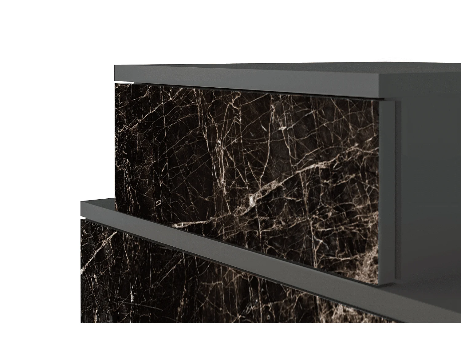 Table de nuit - 58х58х41 cm - NS1 - Night Abyss, Anthracite