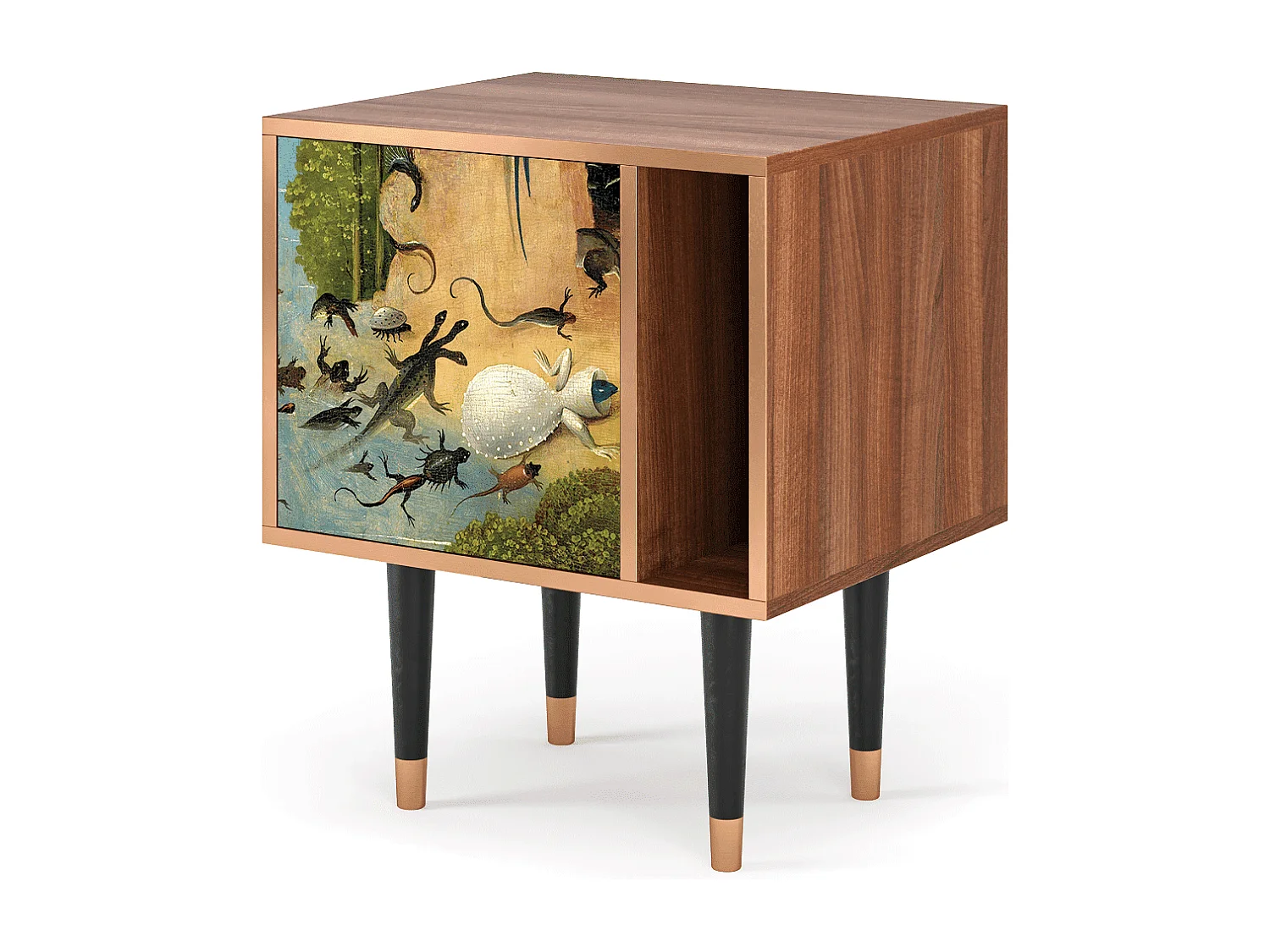 Mesita de noche - 57х69х48 cm - S2 - The Garden by Bosch, Nogal