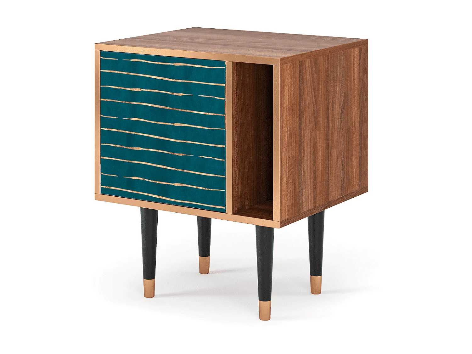 Comodino - 57х69х48 cm - S2 - Ocean Drive, Noce