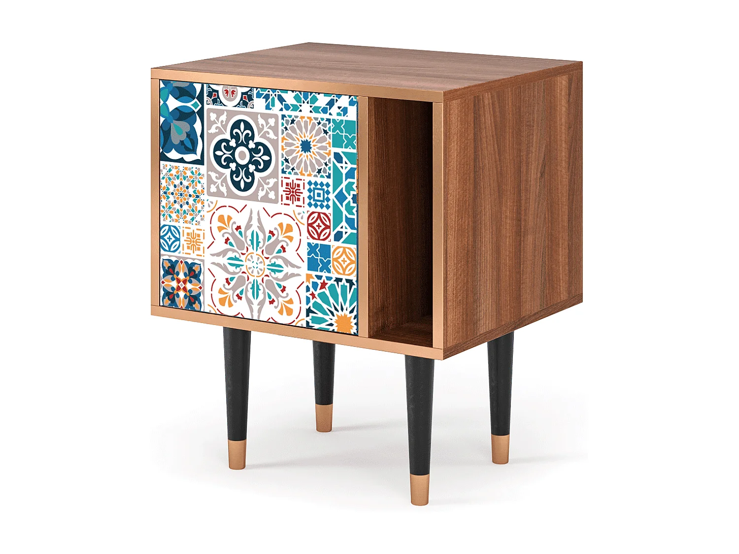 Table de nuit - 57х69х48 cm - S2 - Moroccan Market, Noyer