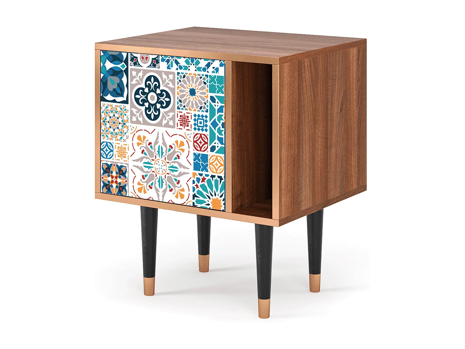 Table de nuit - 57х69х48 cm - S2 - Moroccan Market, Noyer