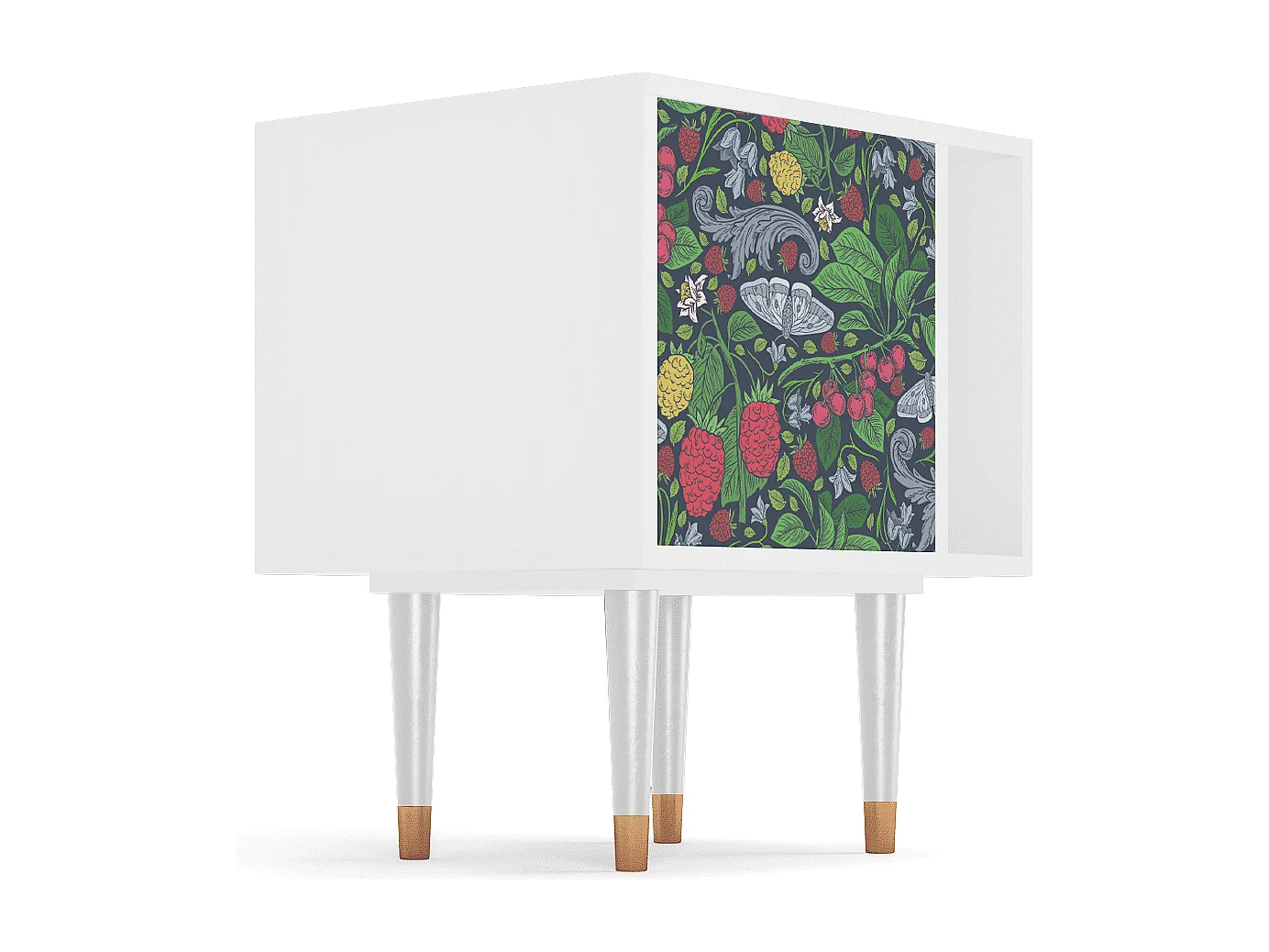 Table de nuit - 57х69х48 cm - S2 - Summer Berries, Blanc