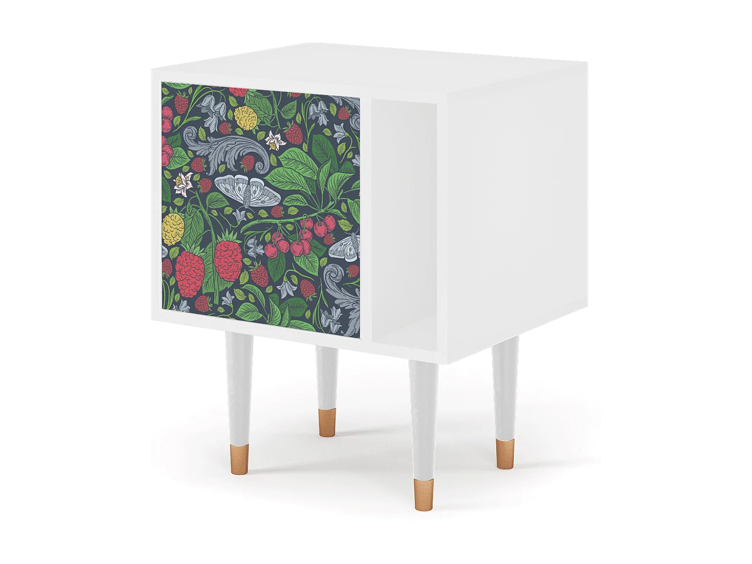 Table de nuit - 57х69х48 cm - S2 - Summer Berries, Blanc