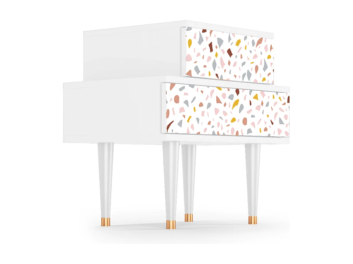 Table de nuit - 58х58х41 cm - NS1 - Pastel Fairytale, Blanc