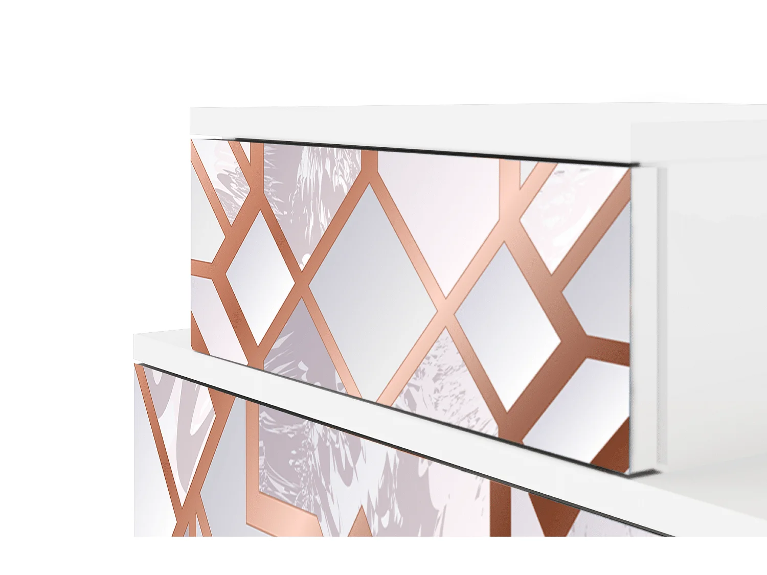 Table de nuit - 58х58х41 cm - NS1 - Pastel Fairytale, Blanc