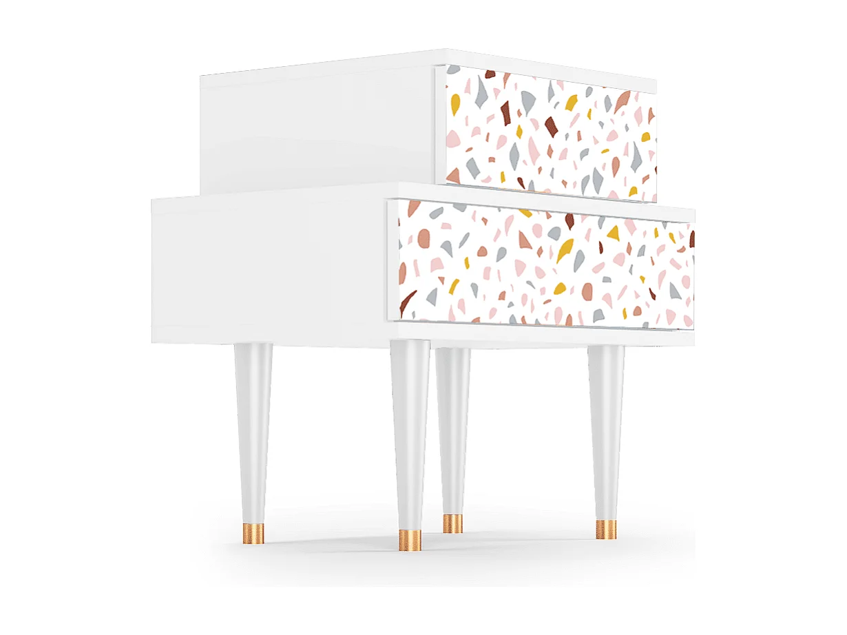 Table de nuit - 58х58х41 cm - NS1 - Pastel Fairytale, Blanc