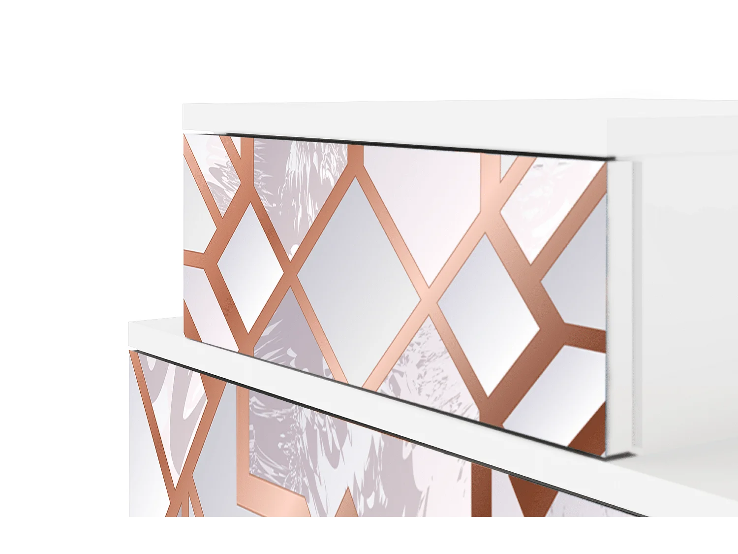 Table de nuit - 58х58х41 cm - NS1 - Pastel Fairytale, Blanc