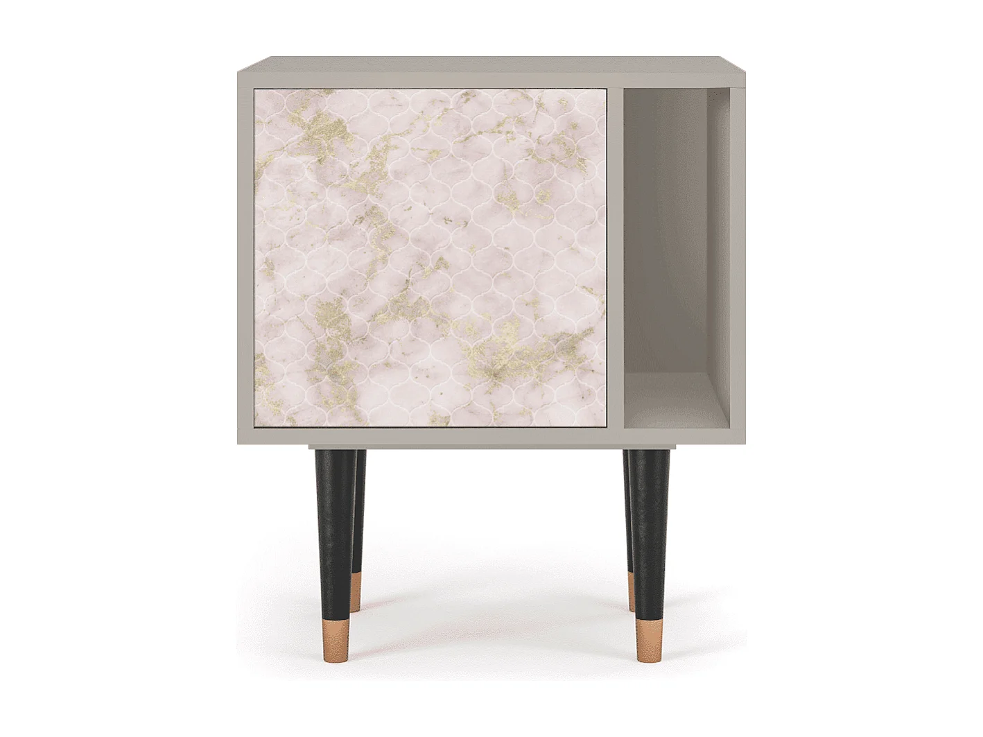 Nachtkastje - 57х69х48 cm - S2 - Dirty Roses, Zand