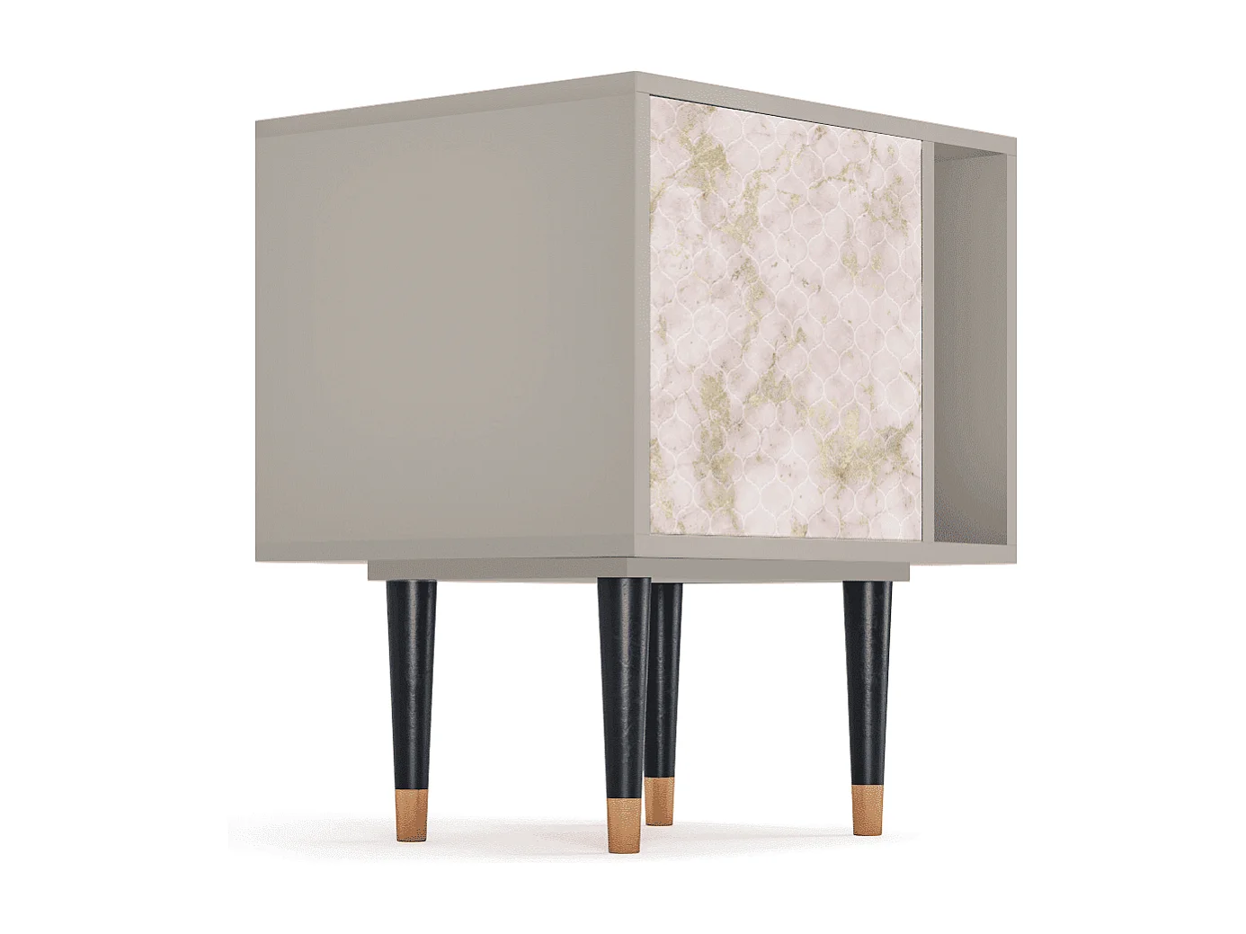 Nachtkastje - 57х69х48 cm - S2 - Dirty Roses, Zand