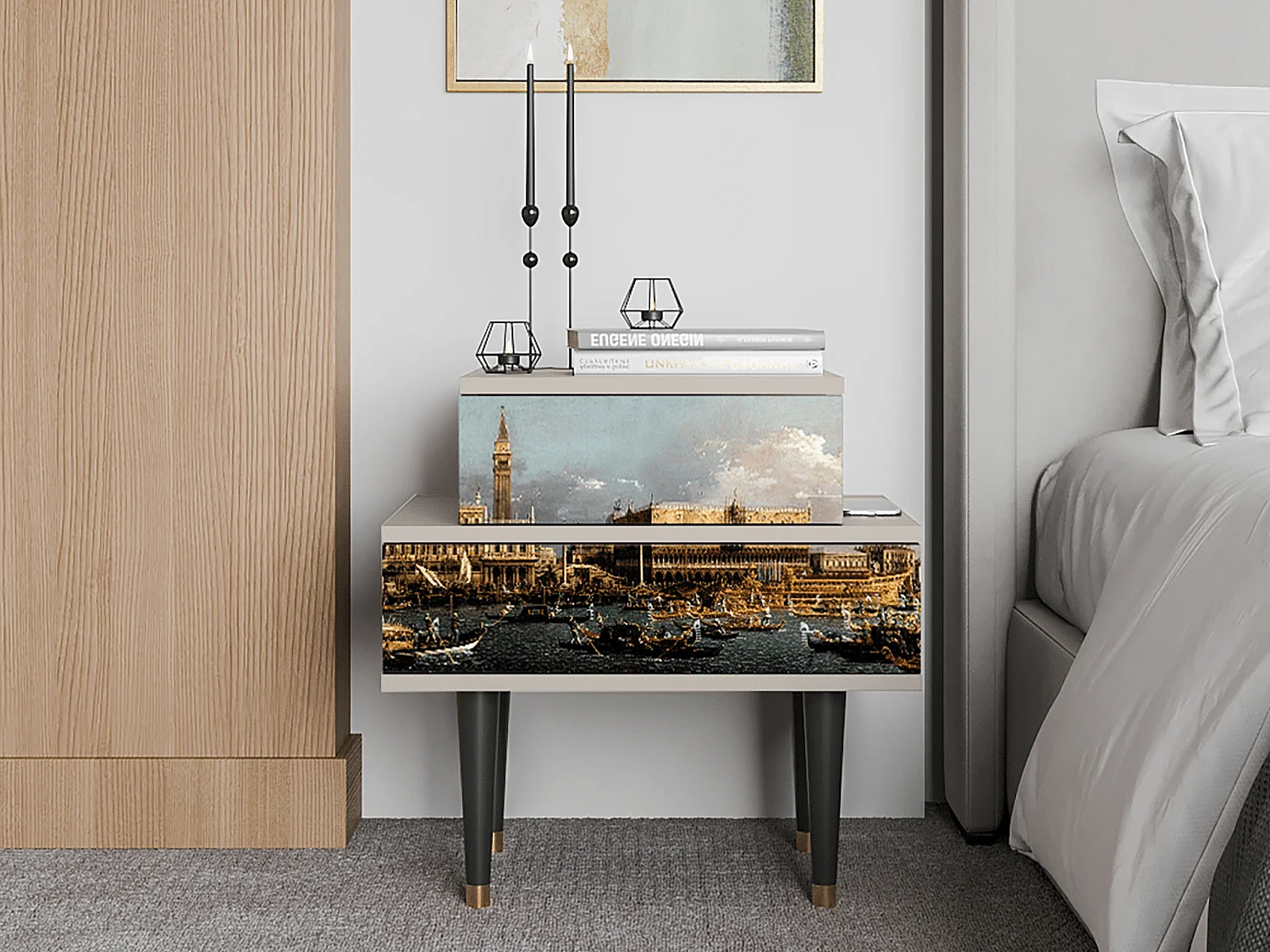 Nachttisch - 58х58х41 cm - NS1 - The Bucintoro, Sand