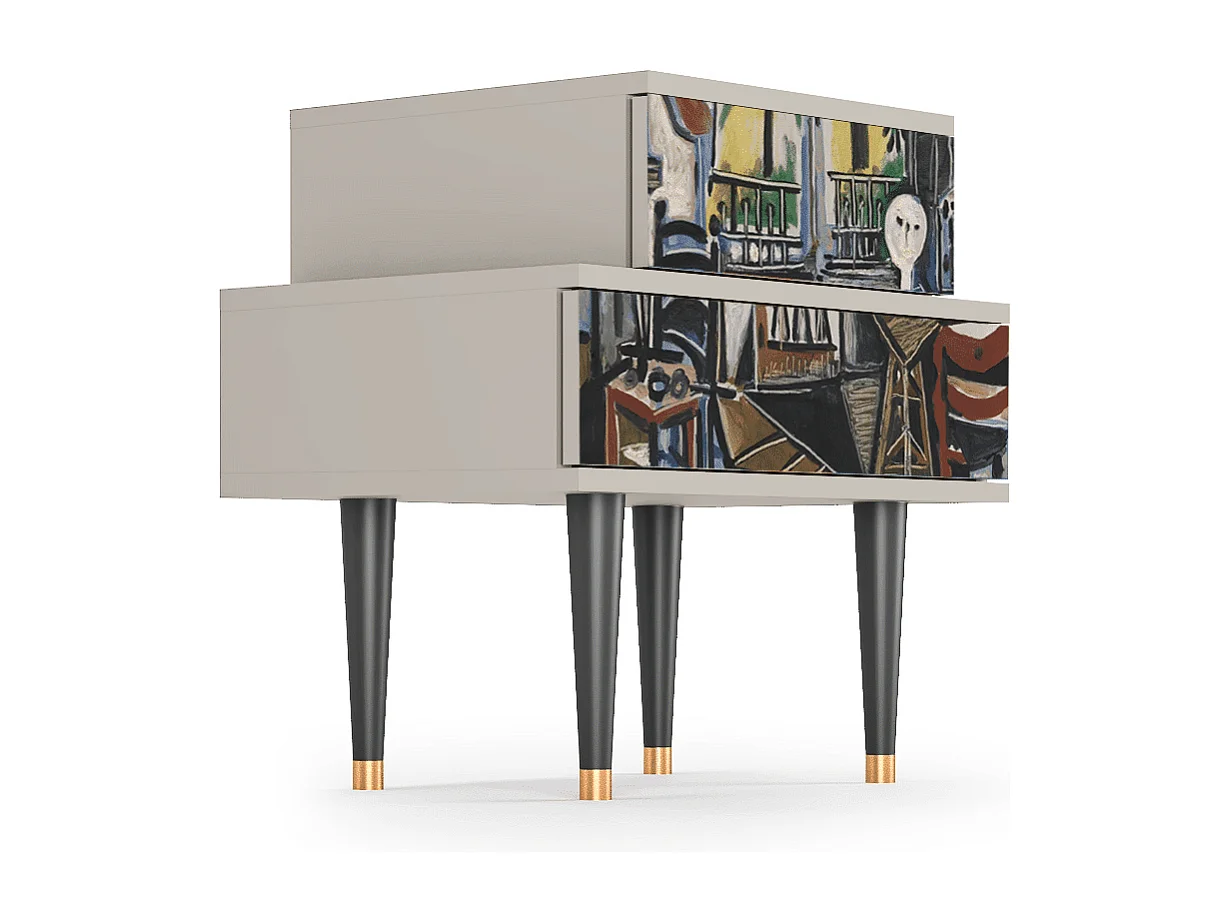 Nachttisch - 58х58х41 cm - NS1 - The Studio , Sand