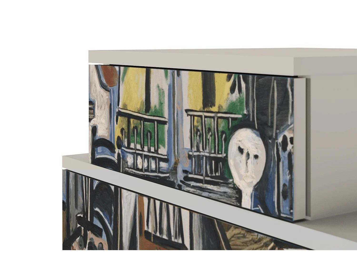 Stolik nocny - 58х58х41 cm - NS1 - The Studio , Piaskowy