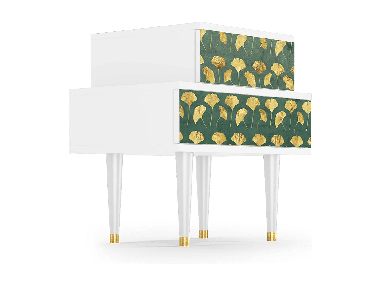 Table de nuit - 58х58х41 cm - NS1 - Chocolate Bar, Blanc