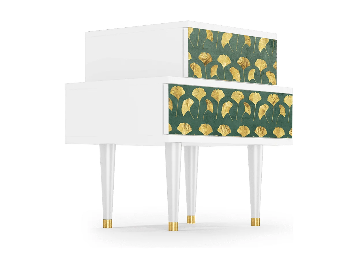 Table de nuit - 58х58х41 cm - NS1 - Chocolate Bar, Blanc