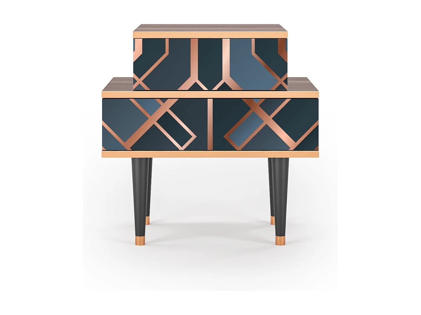 Table de nuit - 58х58х41 cm - NS1 - Ashy 1920', Noyer