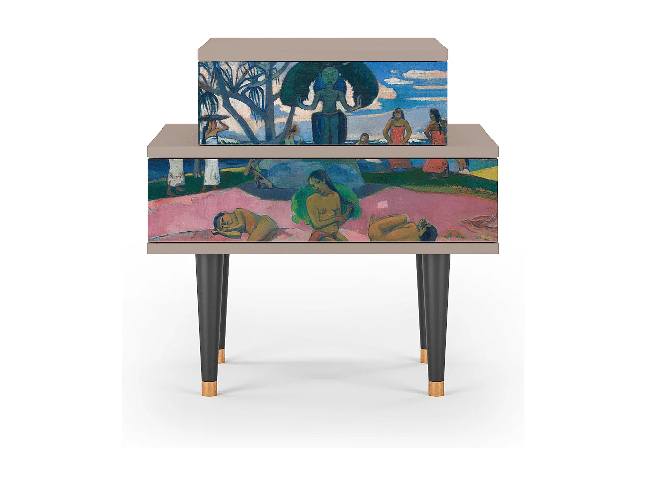 Table de nuit - 58х58х41 cm - NS1 - Day of the God, Latte