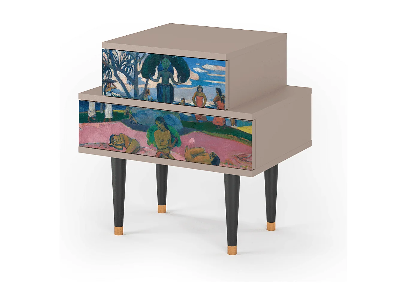 Table de nuit - 58х58х41 cm - NS1 - Day of the God, Latte