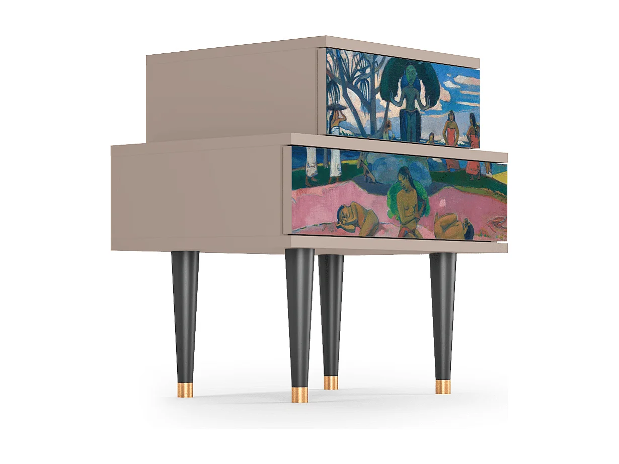 Table de nuit - 58х58х41 cm - NS1 - Day of the God, Latte