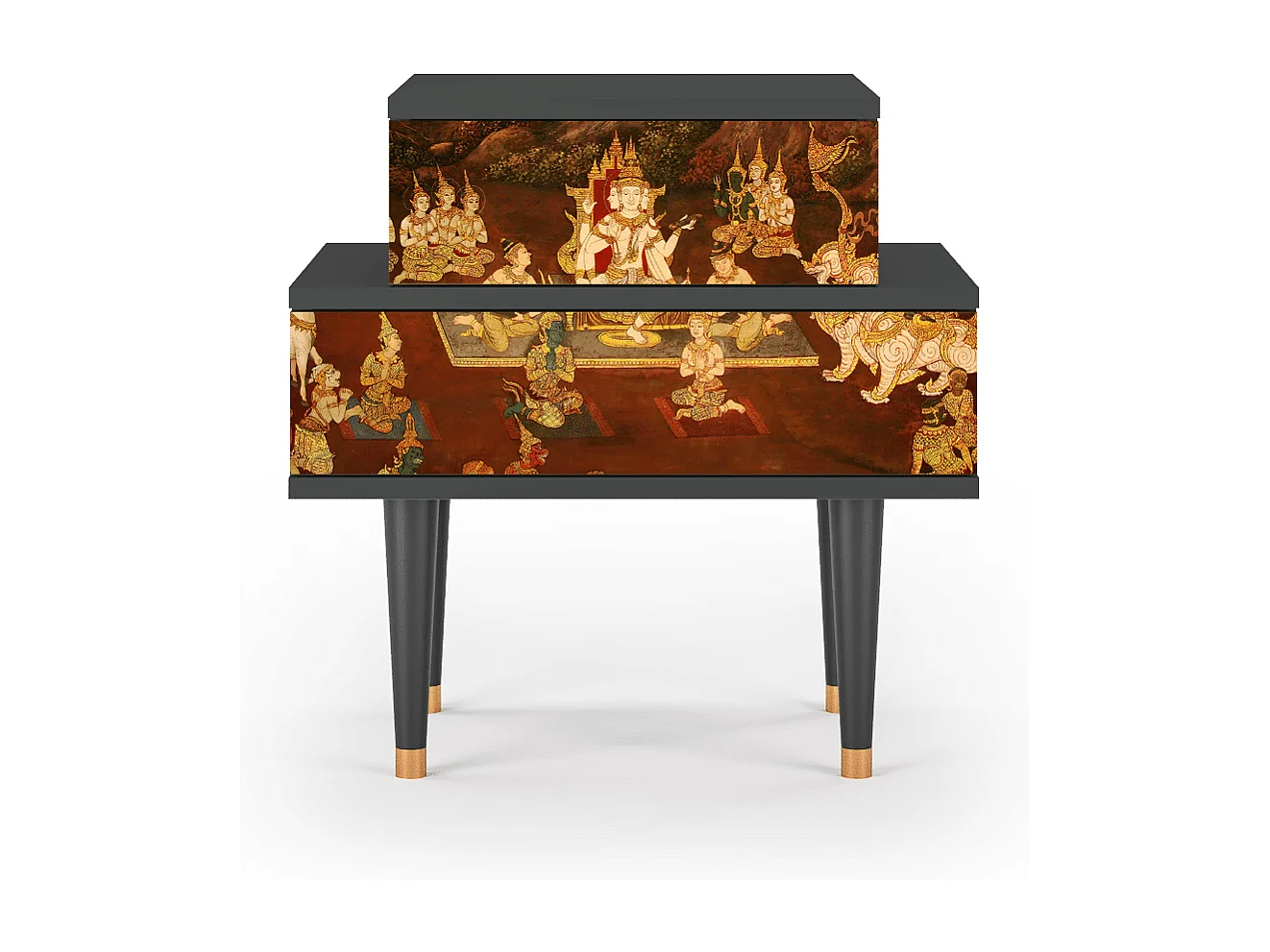 Table de nuit - 58х58х41 cm - NS1 - Malyavan, Anthracite