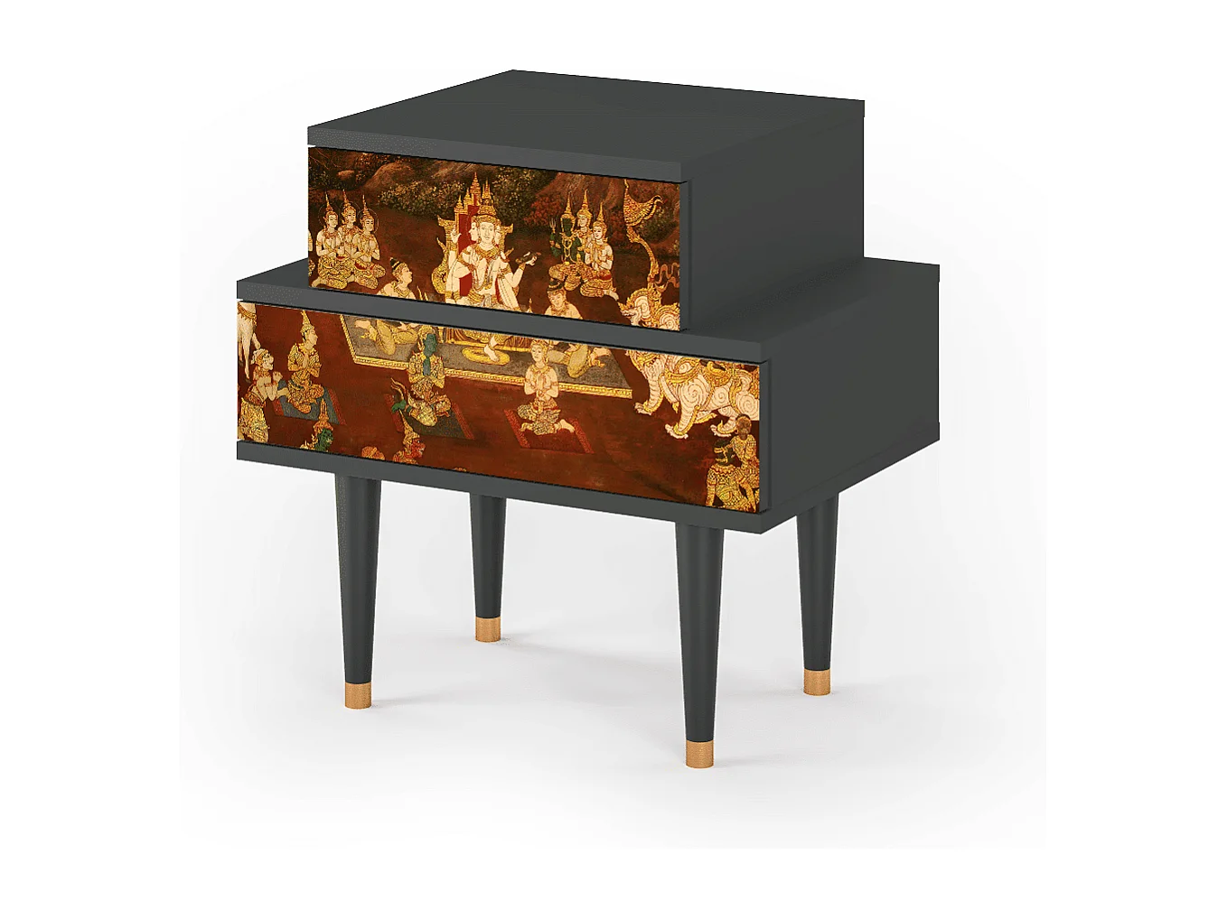 Table de nuit - 58х58х41 cm - NS1 - Malyavan, Anthracite