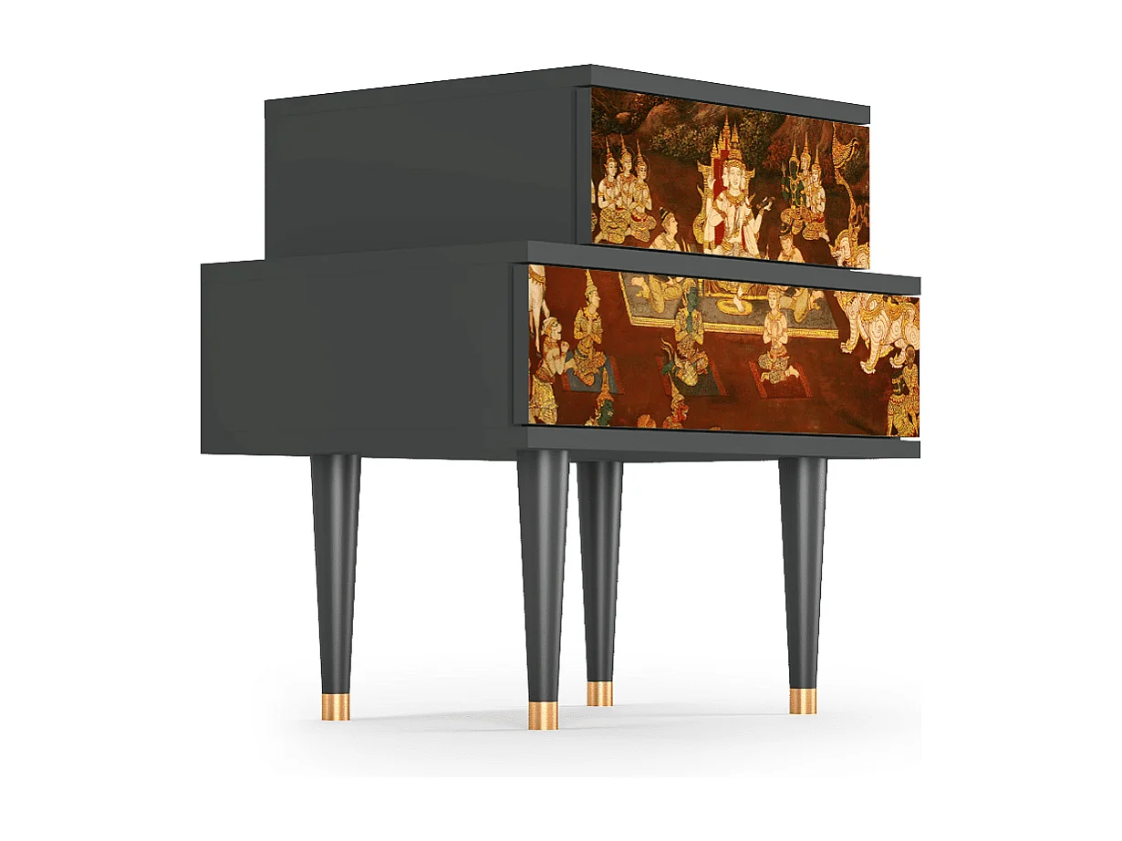 Table de nuit - 58х58х41 cm - NS1 - Malyavan, Anthracite