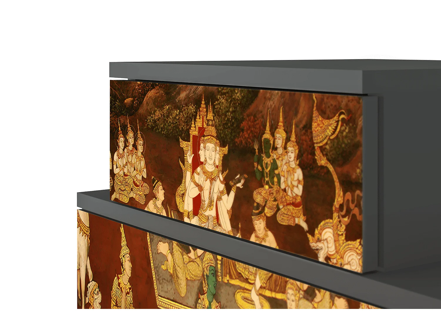 Table de nuit - 58х58х41 cm - NS1 - Malyavan, Anthracite