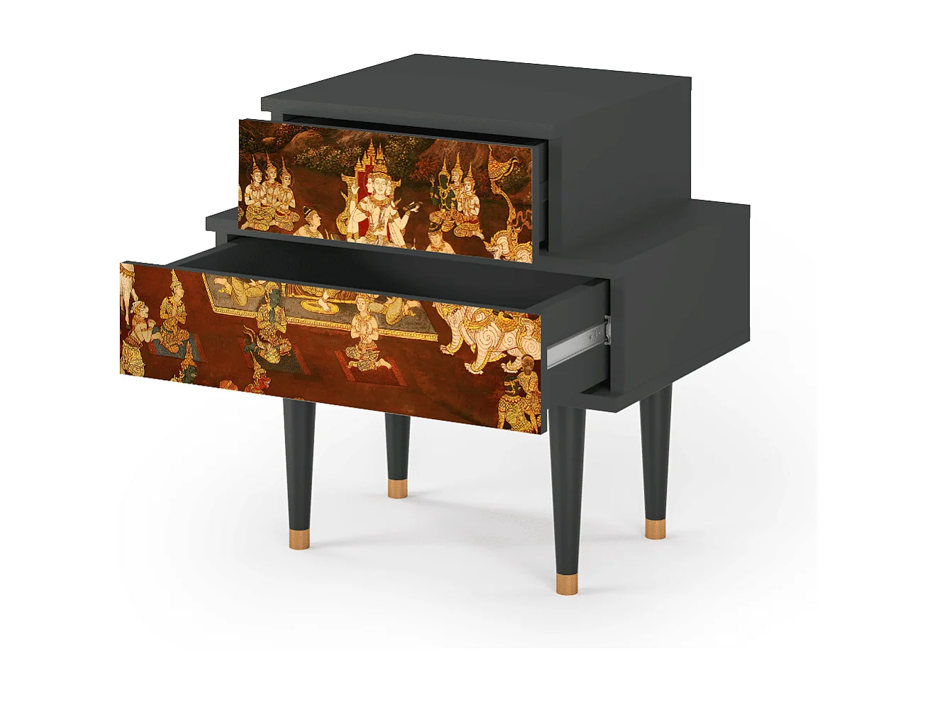 Table de nuit - 58х58х41 cm - NS1 - Malyavan, Anthracite