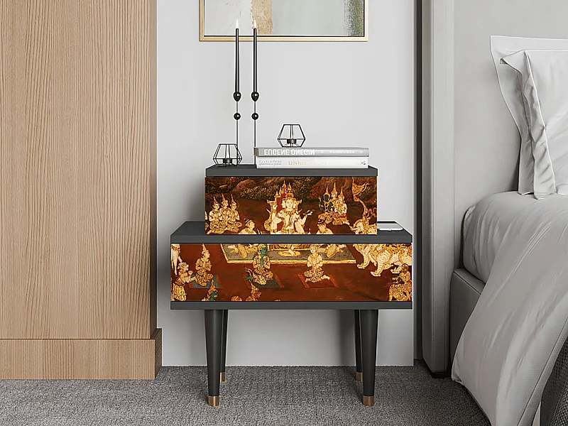 Table de nuit - 58х58х41 cm - NS1 - Malyavan, Anthracite