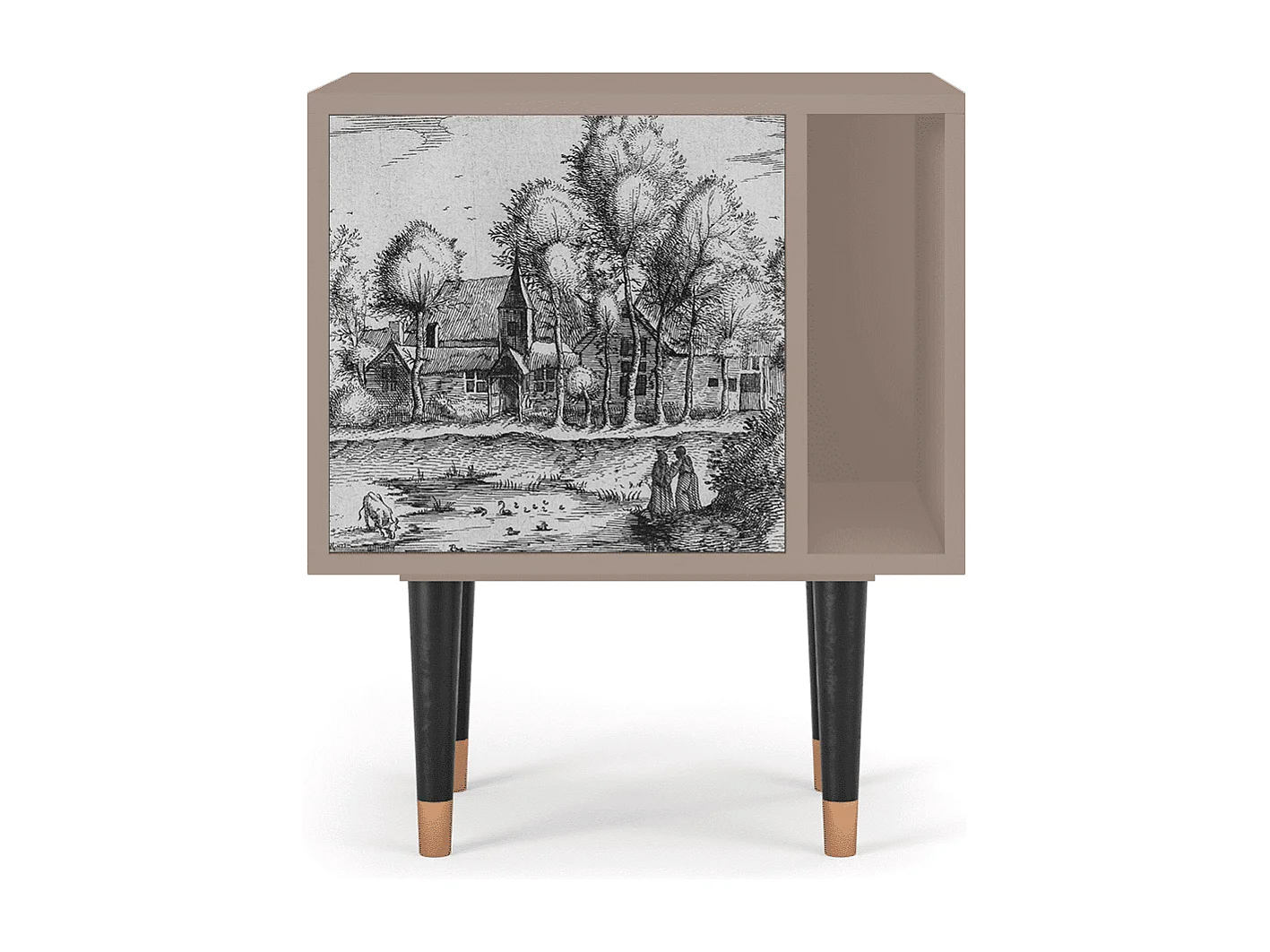 Nachtkastje - 57х69х48 cm - S2 - A Pond, Latte