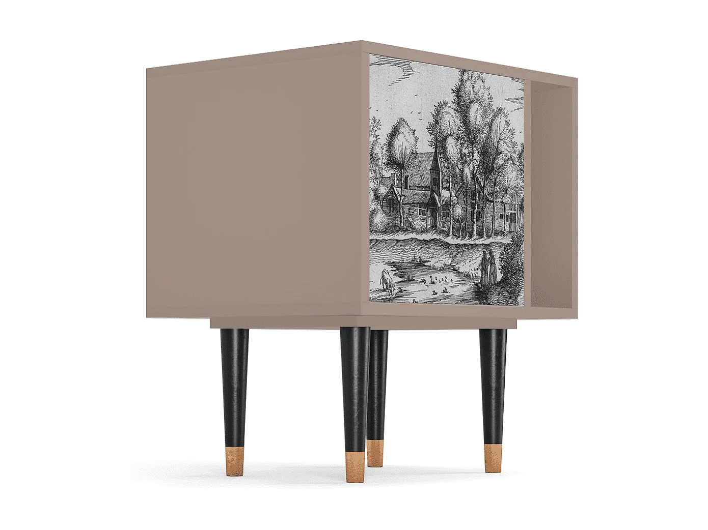 Nachtkastje - 57х69х48 cm - S2 - A Pond, Latte