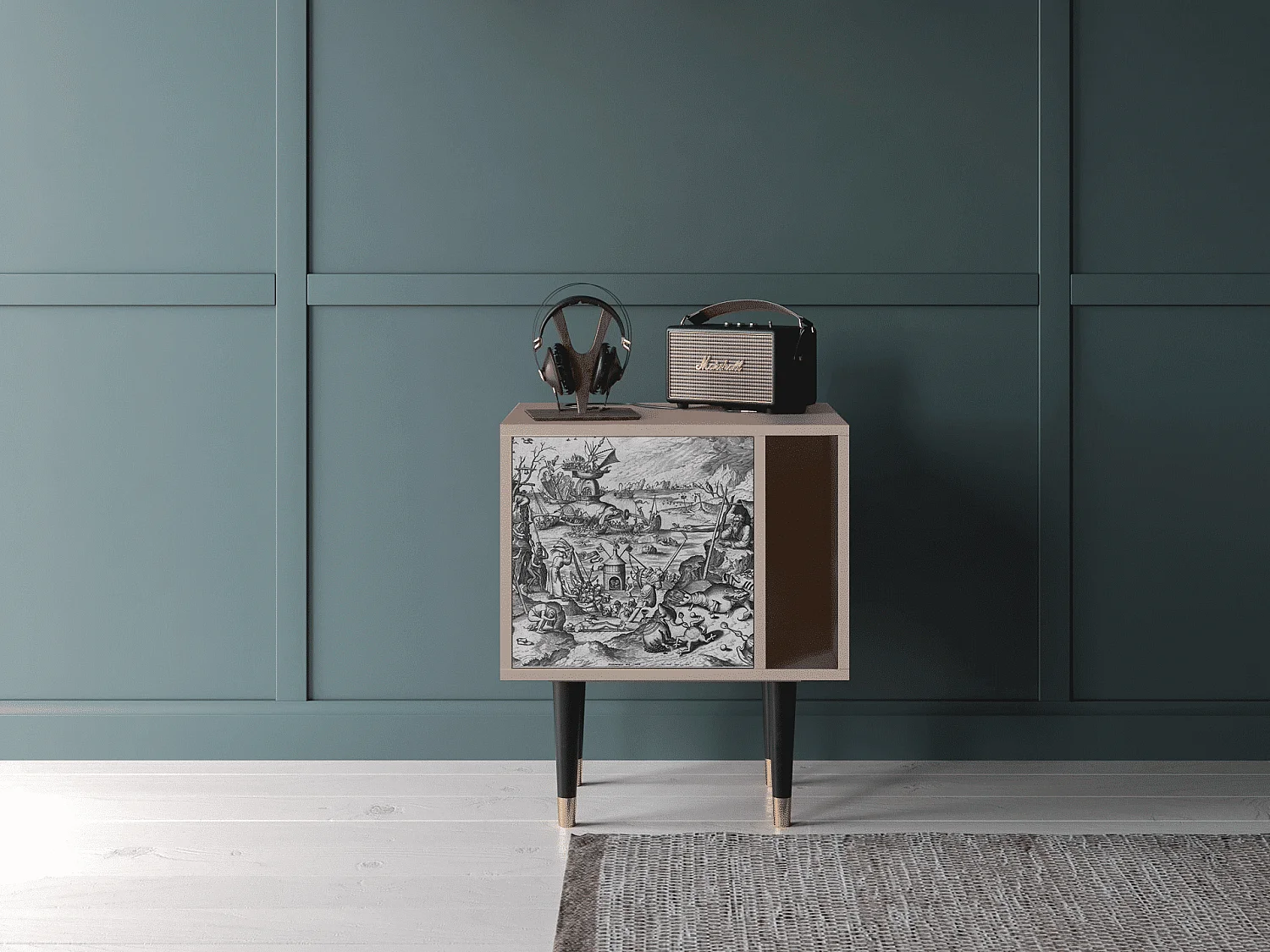 Table de nuit - 57х69х48 cm - S2 - The Temptation, Latte