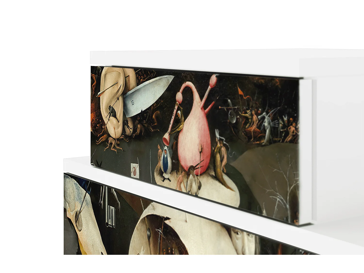 Nachtkastje - 58х58х41 cm - NS1 - The Garden 2, Wit