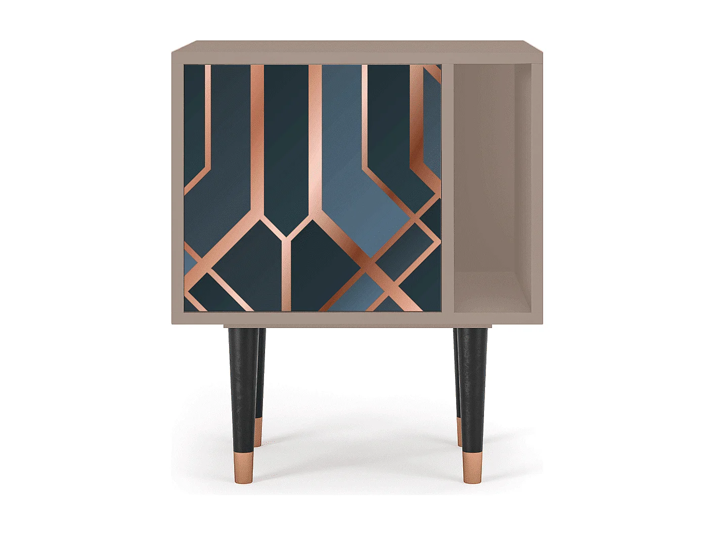 Table de nuit - 57х69х48 cm - S2 - Ashy 1920', Latte